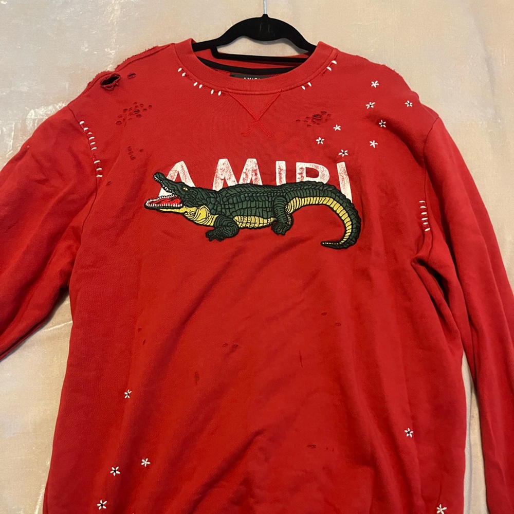 AMIRI Red Top with White Detailing